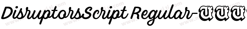 DisruptorsScript Regular字体转换